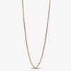 Sleek 10K Gold Box Chain Necklace – 1mm Width, for Timeless Elegance - Thumbnail Image 1