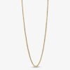Sleek 10K Gold Box Chain Necklace – 1mm Width, for Timeless Elegance - Thumbnail Image 4